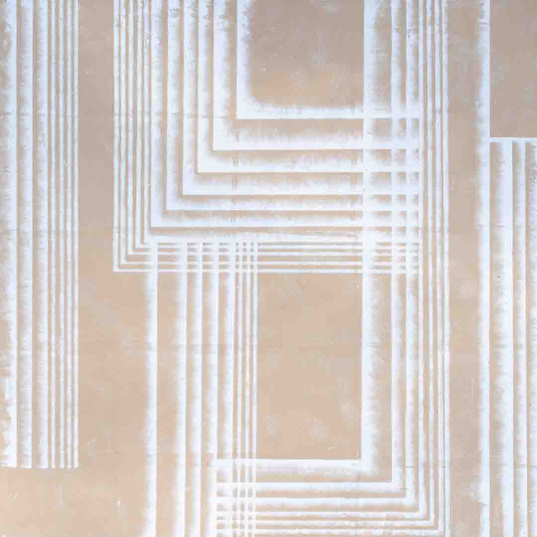 golden square geometirc pattern gilded glass
