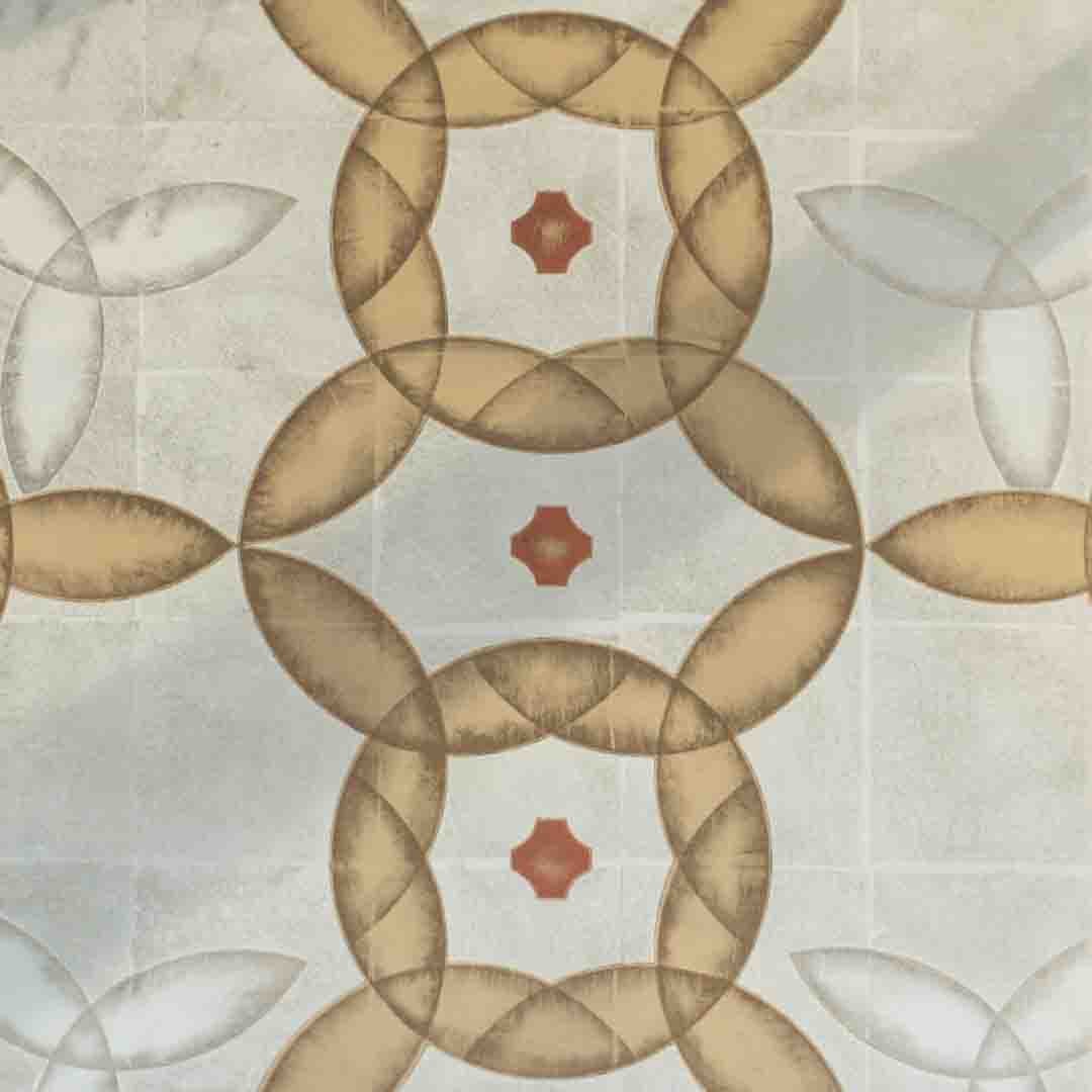 golden square geometirc pattern gilded glass
