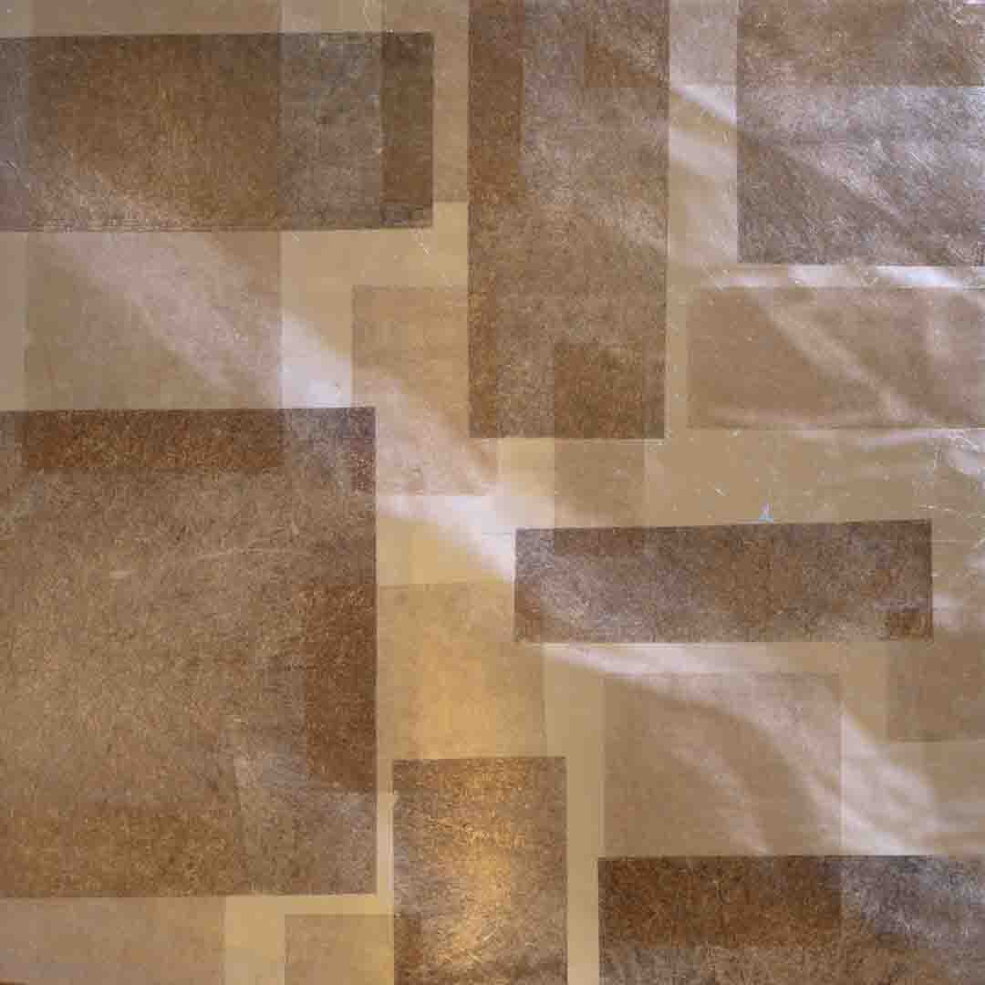golden square geometirc pattern gilded glass