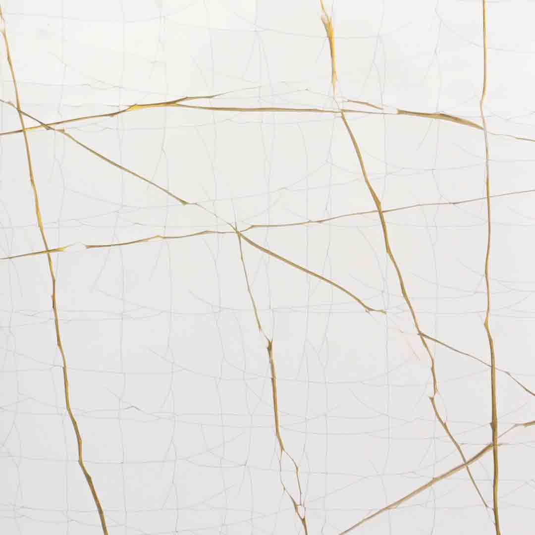 deep cracked gesso white gold