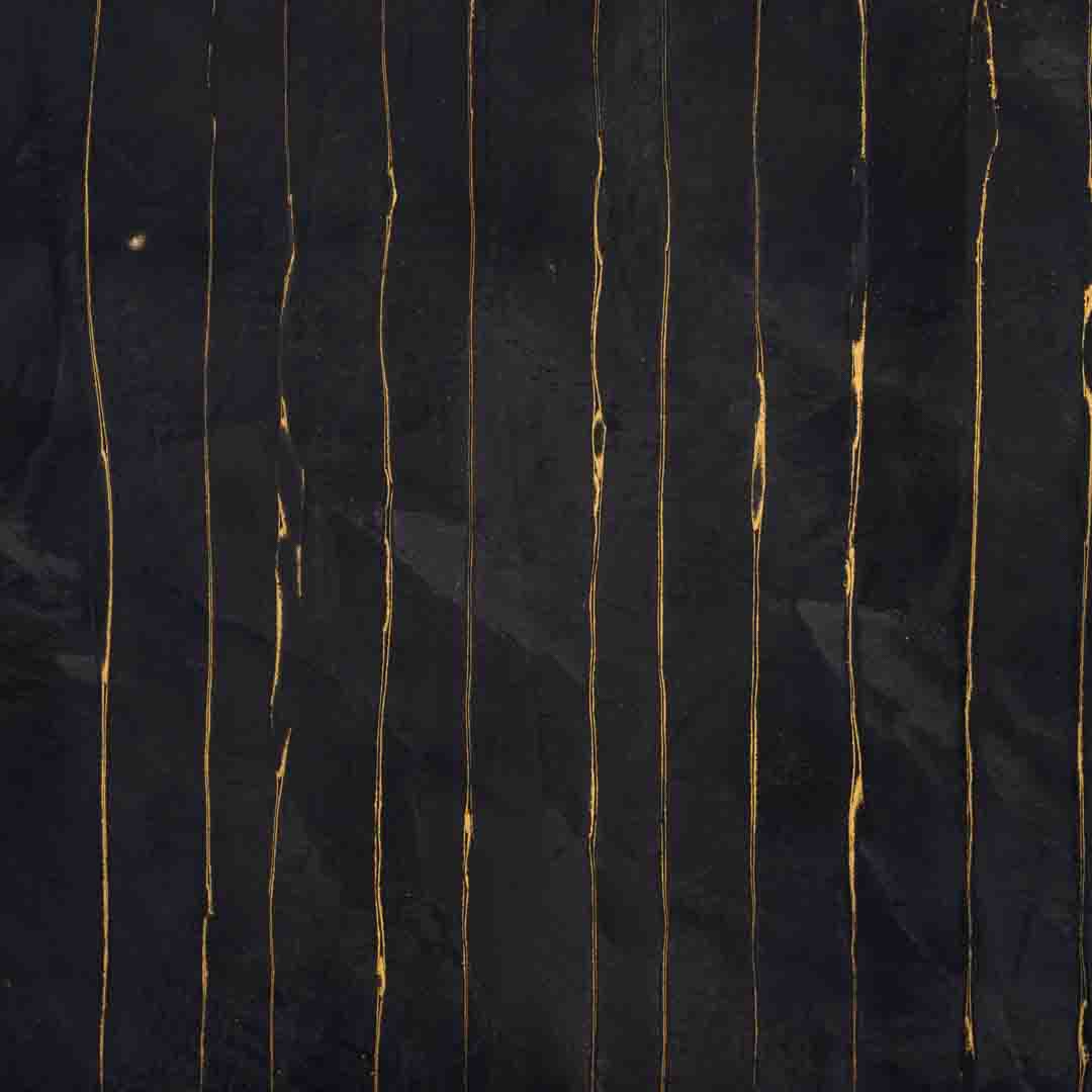 stripey white cracked gesso