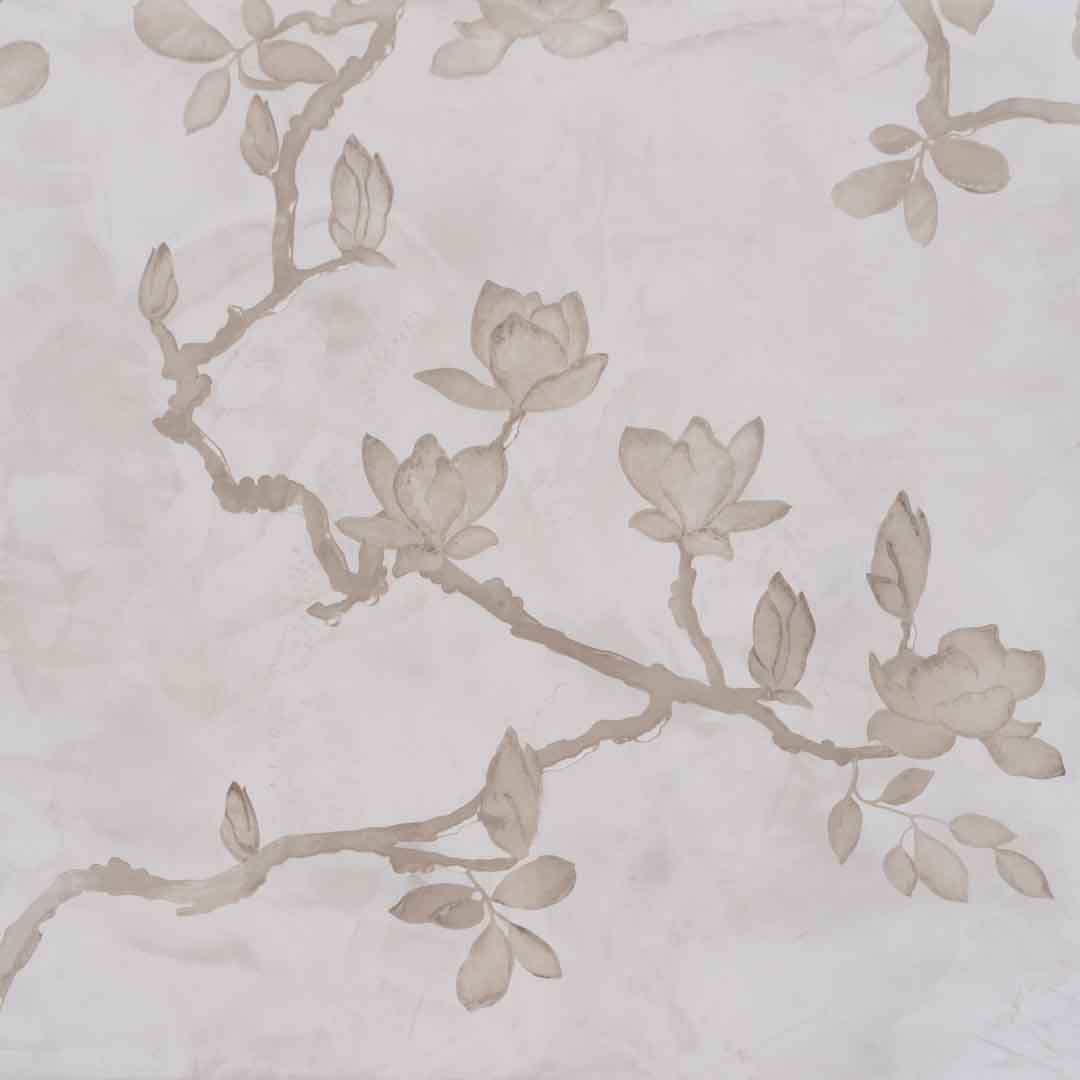 venetian plaster in blue and white with wave texture